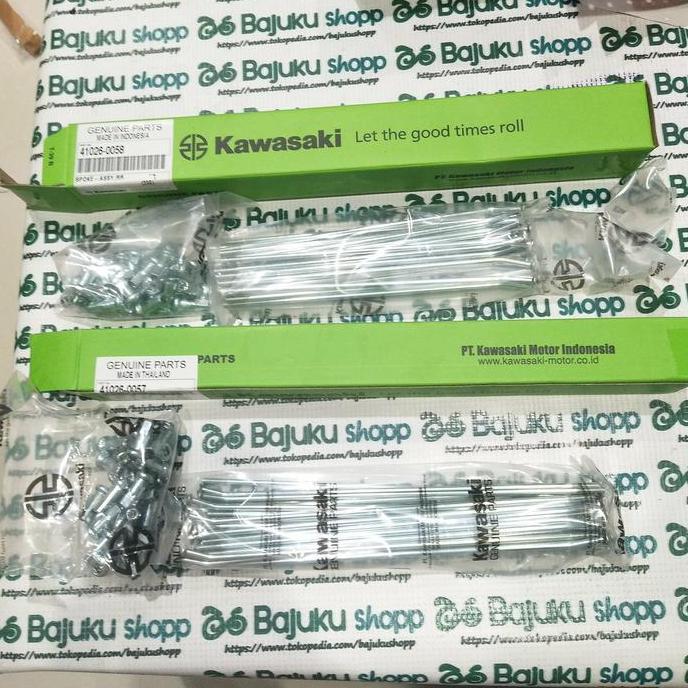 Jari-Jari Set ruji ring 19 16 hole 28 lubang klx 150s 150 klx150 s original kawasaki