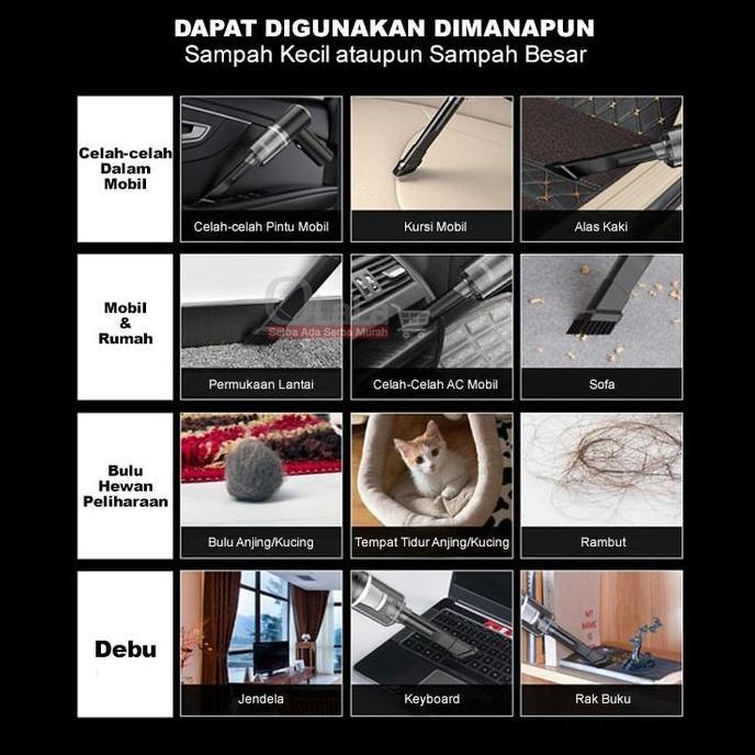 Eltrikboy- Alat Vacum Cleaner / Penyedot Debu Vacuum Wireless Oll-1030 Tanpa Kabel