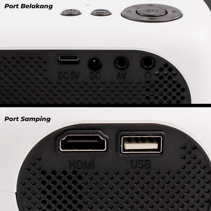 Projektor Proyektor Mini LCD Full HD 1200 Lumens PAS