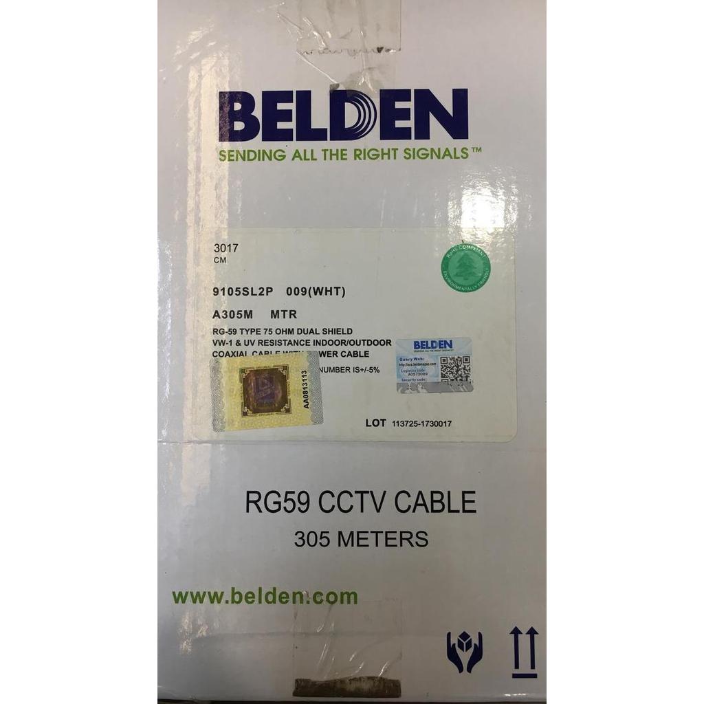 Scurycam- Kabel Cctv Rg59 Belden / Belden Cctv / Rg 59