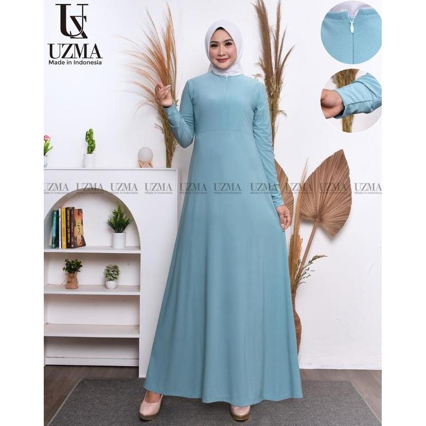 Gamis Jersey Panjang Premium Busui Terbaru Bahan Import Korea Bahan Adam Terlaris Dan terviral Simpl