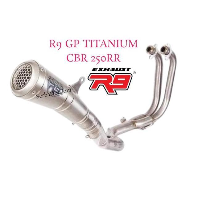 Promo KNALPOT R9 GP TITANIUM SS STAINLESS NINJA 250 Fi NEW OLD  R25 MT25 CBR 250RR CBR 250 RR ORIGIN