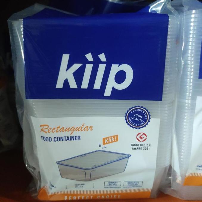 Siapkemas- Kiip Thinwall Food Container Kotak 750 Ml Isi 25 Pcs