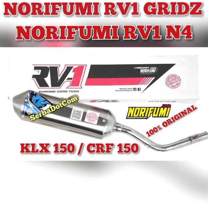 Promo KNALPOT NORIFUMI RV1 GRIDZ N4 KLX 150 KLX50 CRF 150 CRF150 ORIGINAL SILINCER TABUNG LAMA KECIL