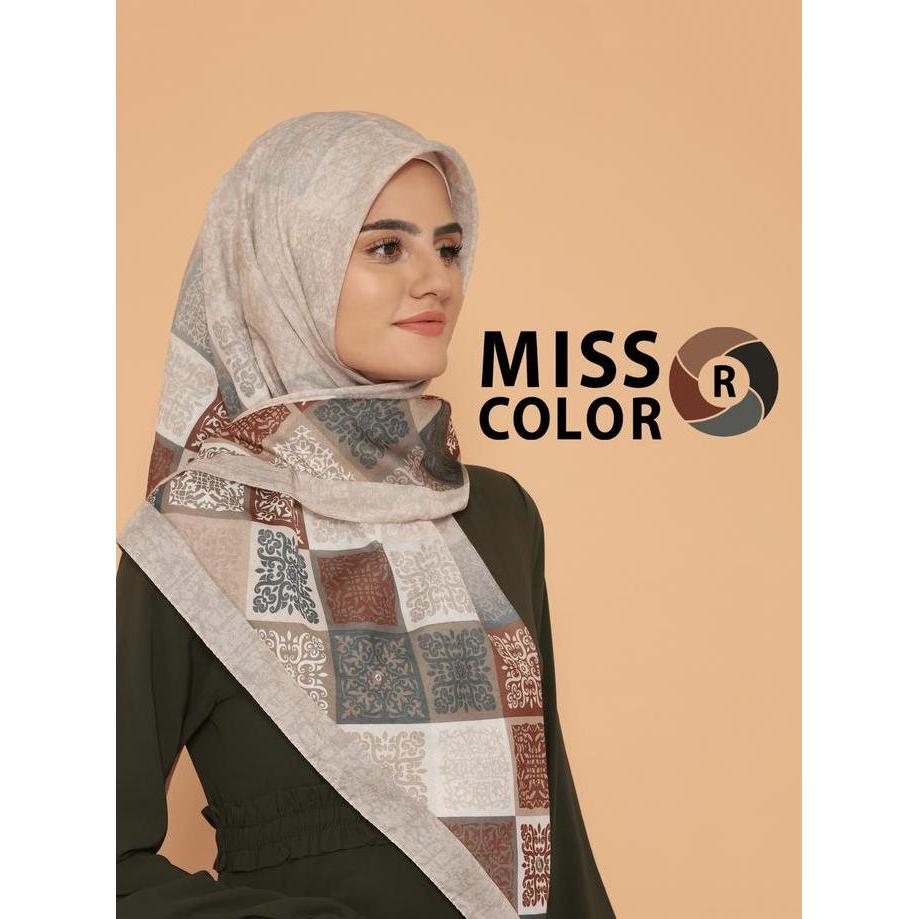Miss Color Hijab Premium Scarf - AKSARAY Series - Segi empat 120x120