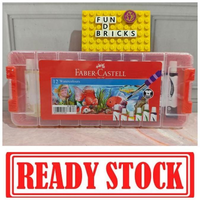 Faber Castell 12 Watercolours Plastic Case Cat Air