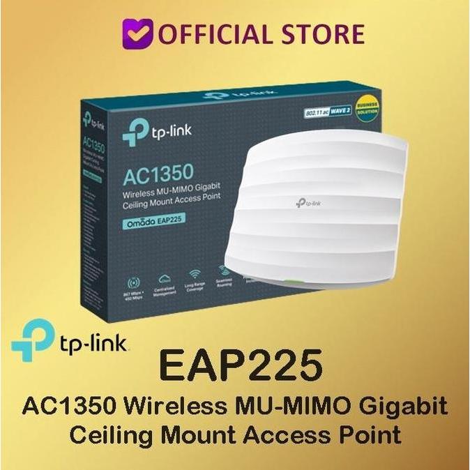 BEBAS ONGKIR - Tp-LIink EAP225 AC1350 Wireless Dual Band Gigabit Ceiling Mount EAP225