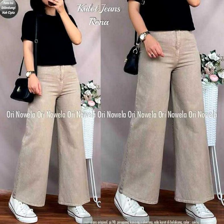 ORIGINAL AF HIGWAITSHIGH WAIST KULOT JEANS WANITA PREMIUM ASLI JEANS TEBAL