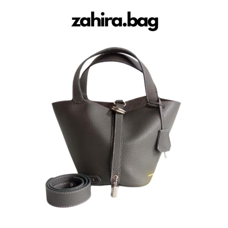 Tas Picotin Mini 18 Cm Faux Leather Premium