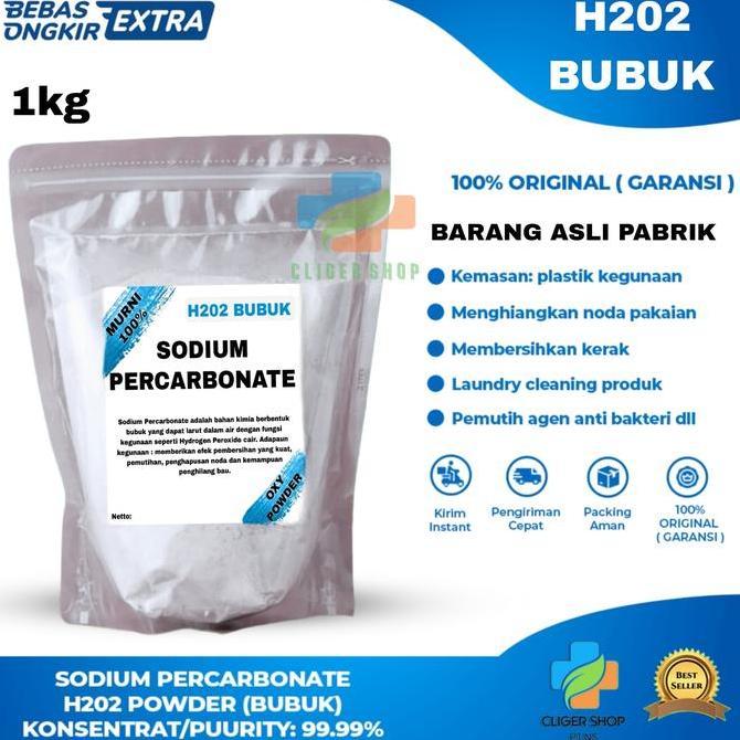 Bisakirim- Sodium Percarbonate Pure 1 Kg / Oxy Powder (Bubuk) / Deterjen Oxy 1Kg