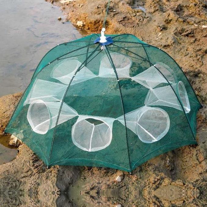Bubu Payung Jaring Jala Perangkap Ikan 8 Lubang