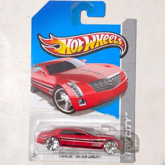 Hotwheels Hot Wheels Cadillac Sixteen Concept merah 2013 HW City rare