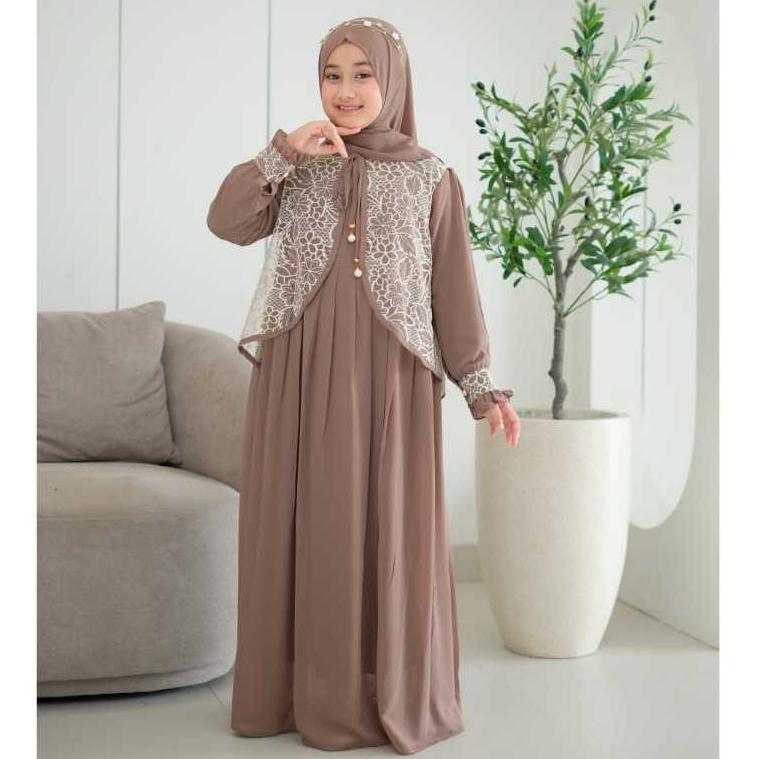 HEMAT [ALTAIR.KIDS] MAUDY DRESS SET DRESS ANAK PEREMPUAN PREMIUM DRESS ANAK PEREMPUAN MUSLIM IMPORT 
