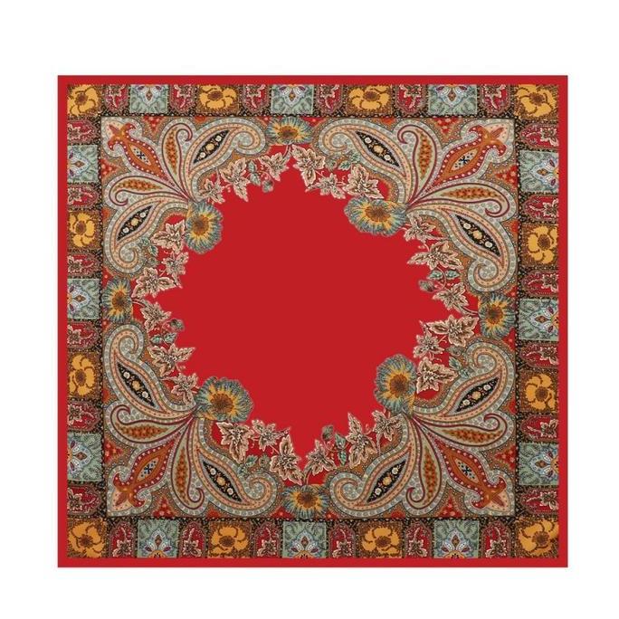 Syal Sutra Premium Syal Satin 90cm Persegi Besar Syal Serbaguna Syal Sutra Simulasi Wanita Scarf Per