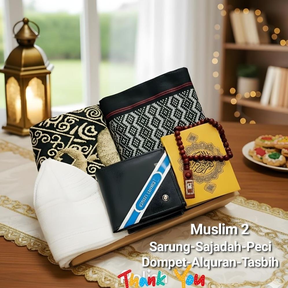 NEW PRODUCT Hampers Sajadah Sarung Cowok Muslim Peralatan Sholat jumatan