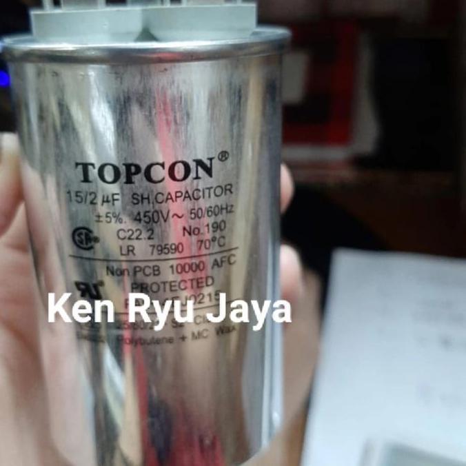Kapasitor AC 15+2uf 450v Topcon ASLI
