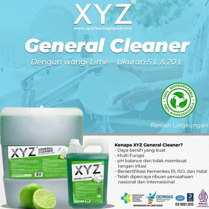 XYZ General Cleaner Lime Sabun Cuci Tangan, Piring, dll Multifungsi
