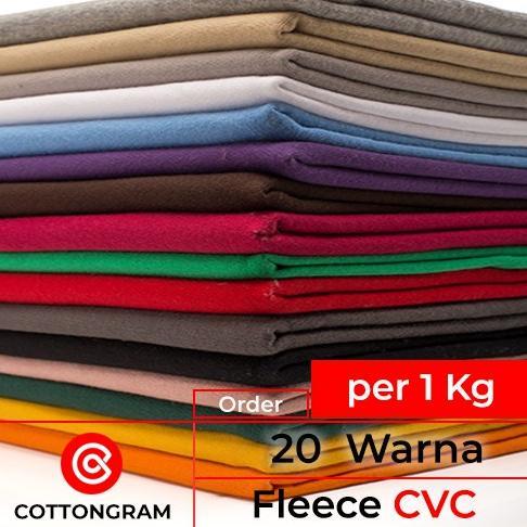 >*>*>*>*] COTTONGRAM Fleece Katun CVC Kain Hoodie Sweater Per Kg