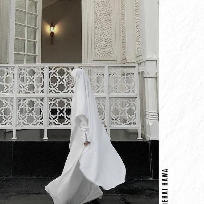 Gerai Hawa - [Free Gift] Best Seller Naureen One Set Best Seller Umrah Hajj Dress Muslim Arab Gamis 