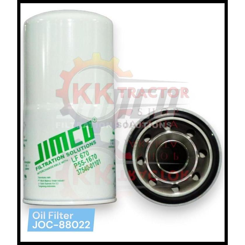 TERBARU OIL FILTER - JOC-88022 / JOC88022 - JIMCO - P551670 J8612670 LF670 B196 C5715 SFO2670 51970 