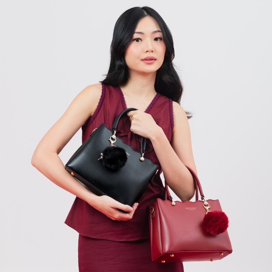 new paris classic tas wanita fashion import terbaru handbag wanita [pc 93315]