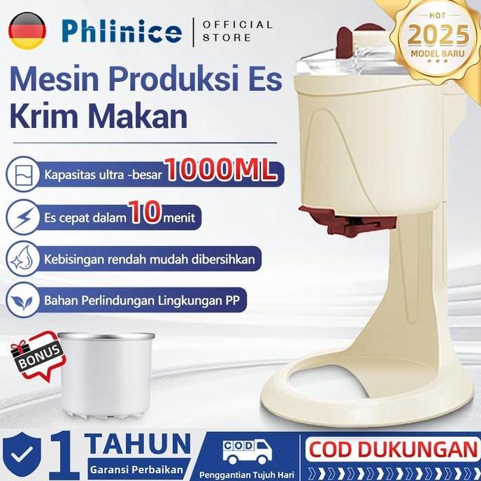 Mesin Es Krim Kerucut Multifungsi, Mesin Es Krim Buah Diy Anak-anak Rumah Tangga, Mesin Kerucut Otom