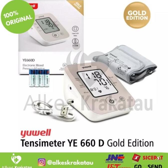 Tensimeter Yuwell YE660D Gold Edition / Tensi Digital Yuwell YE 660 D