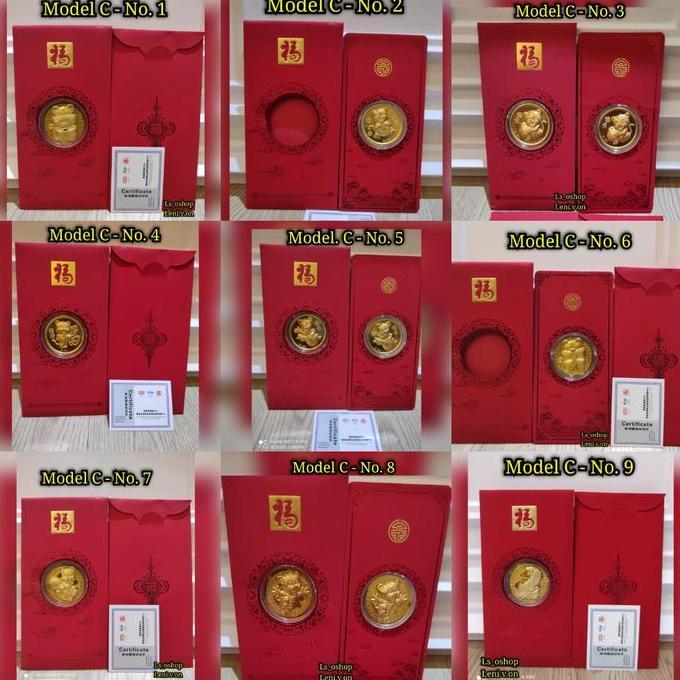 langsung order saja] ANGPAO Emas Tahun Baru IMLEK 2022 Koin MACAN + Sertifikat