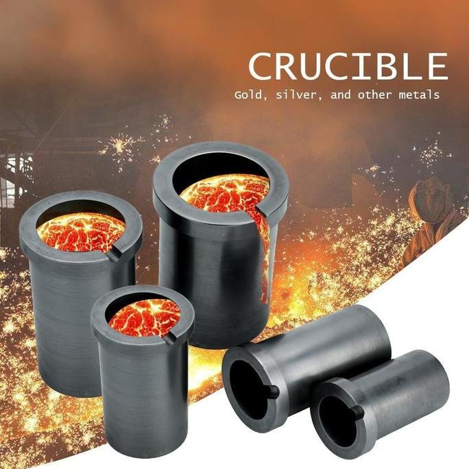 Sekarangkirim- 2 Kg - Graphite Grafit Crucible Melting Pot
