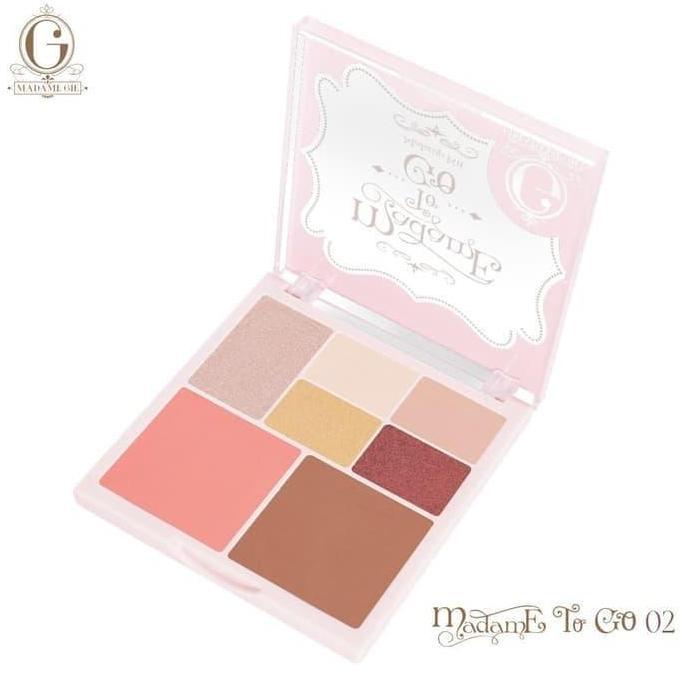 Eayea- Madame Gie Madame To Go - Face Pallete/ Eyeshadow Palette Kecil Madam
