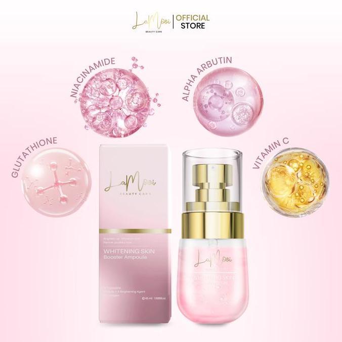 Murah [Lamooi] Luxury Whitening Body Lotion + Booster Whitening Body Ampoule