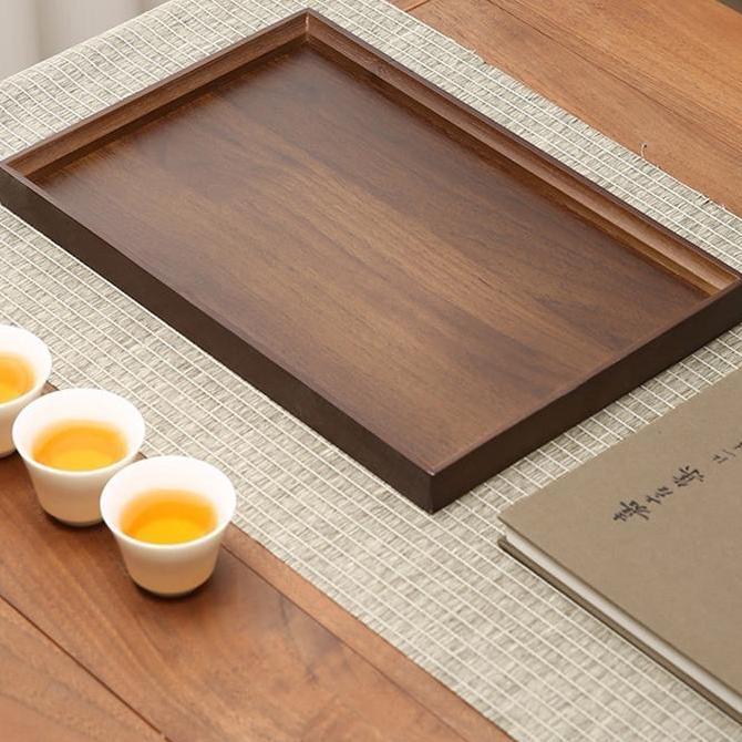 Baki Kayu Nampan / Papan Tray / Display Roti / Nampan Kayu Serbaguna TI