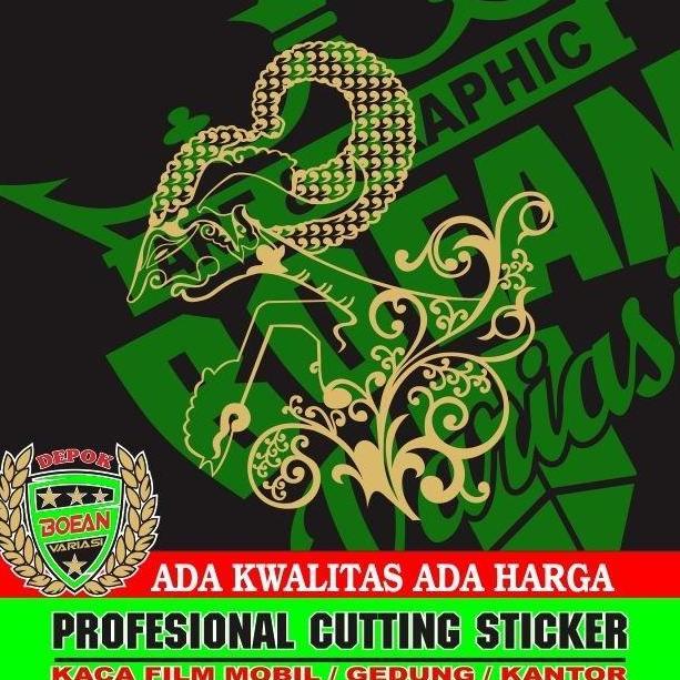 Cutting sticker wayang arjuna gambar arjuna kaca body motor mobil HARGA KHUSUS