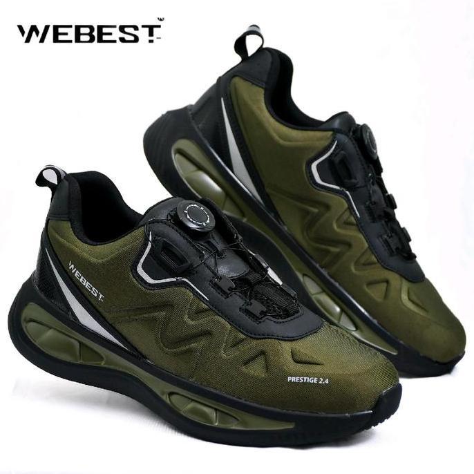 Lansungkirim- Sepatu Zeus Tali Putar Webest Sepatu Sport Tali Putar Olahraga Running Tali Putar Cepa