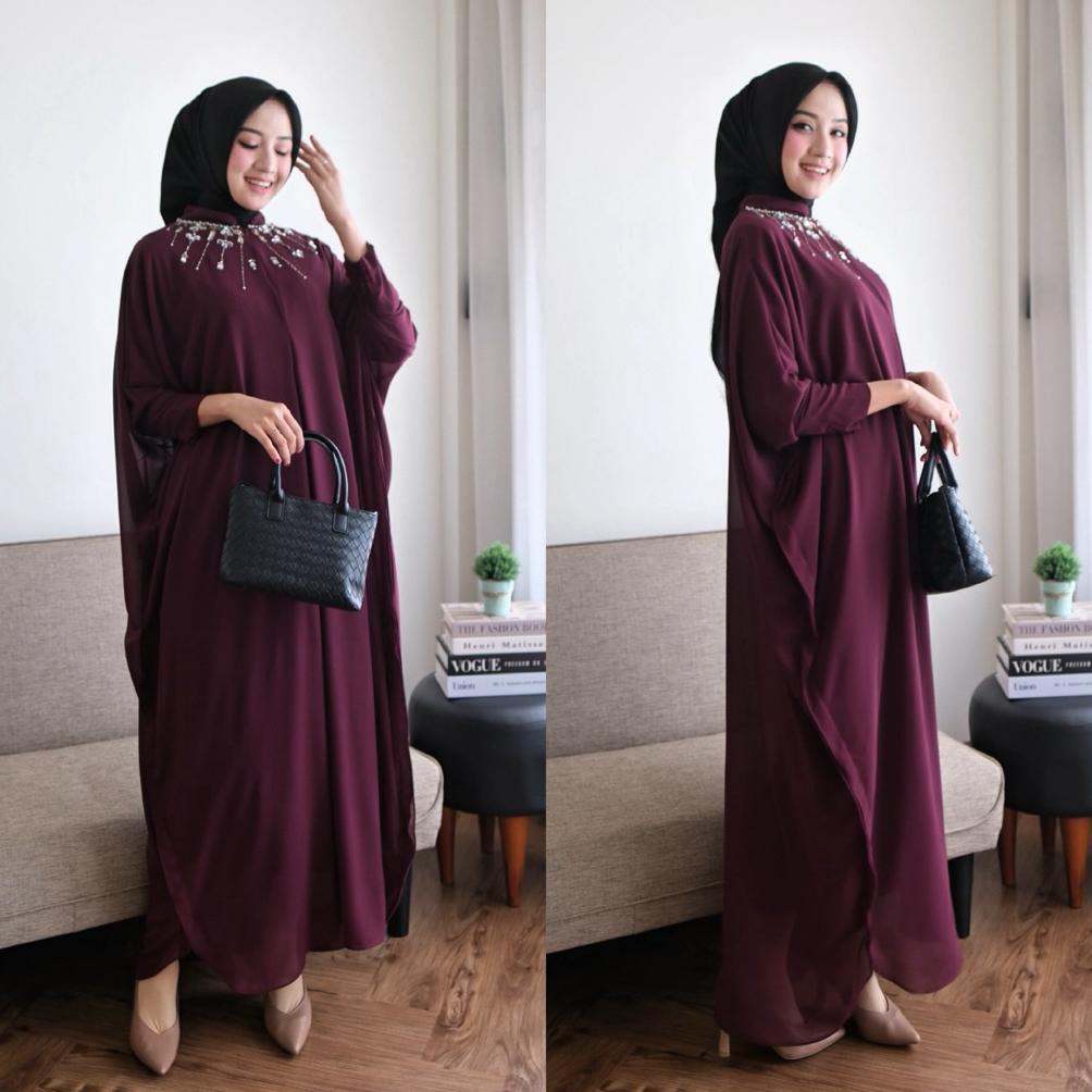 NEW PROMO Jihan Kaftan lengan kerut