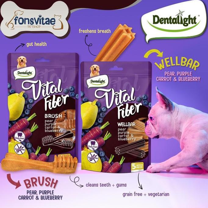 Orcix- Dentalight Vital Fiber Pear - Snack Anjing