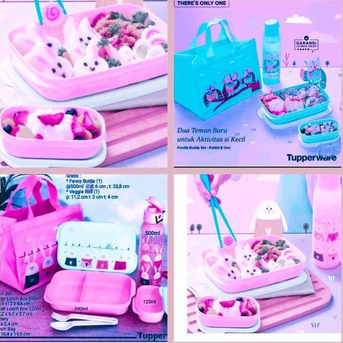 FOODIE BUDDY SET RABBIT TUPPERWARE Tas  Makan Kitchenware