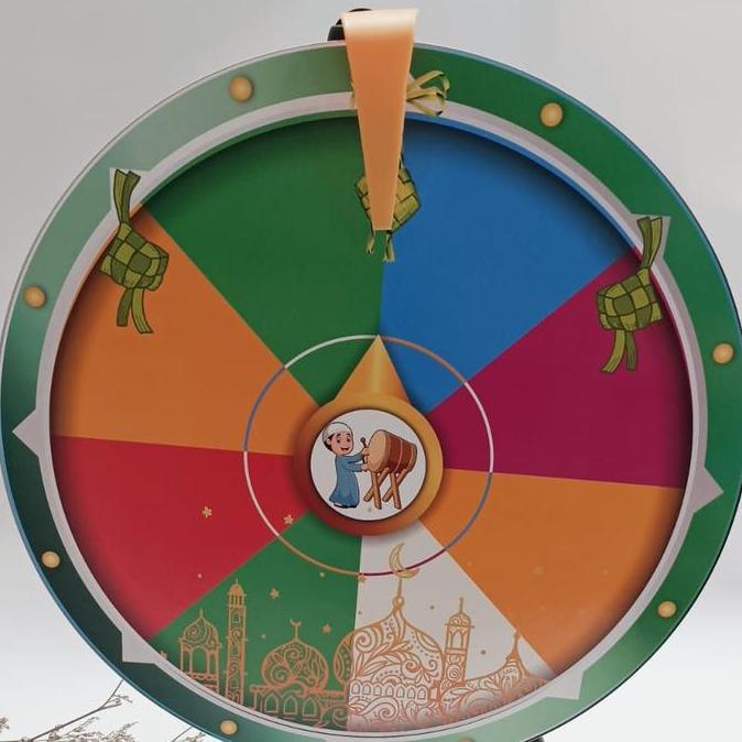 Promo SPIN WHELL Ramadhan/RODA UNDIAN / lucky spin/Roulette 30cm Diskon