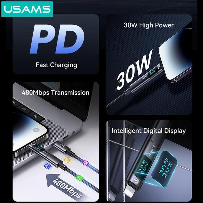Ayoayo- Usams Au18 Adapter Converter Type C To Lightning