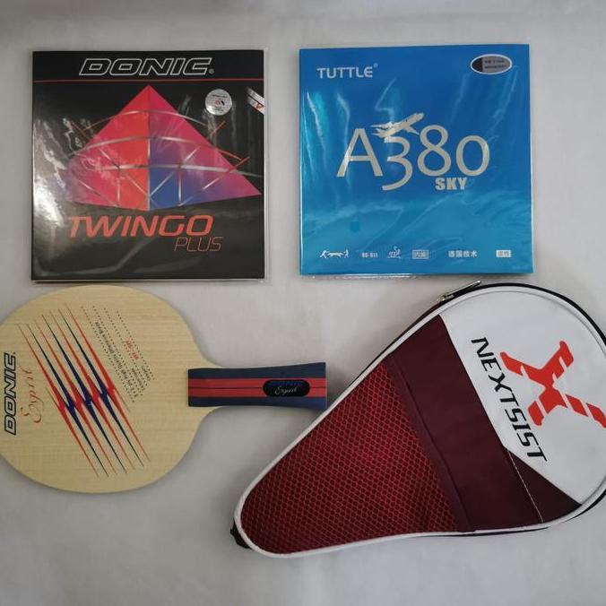 Bat Pingpong Donic Carbon plus karet Donic set