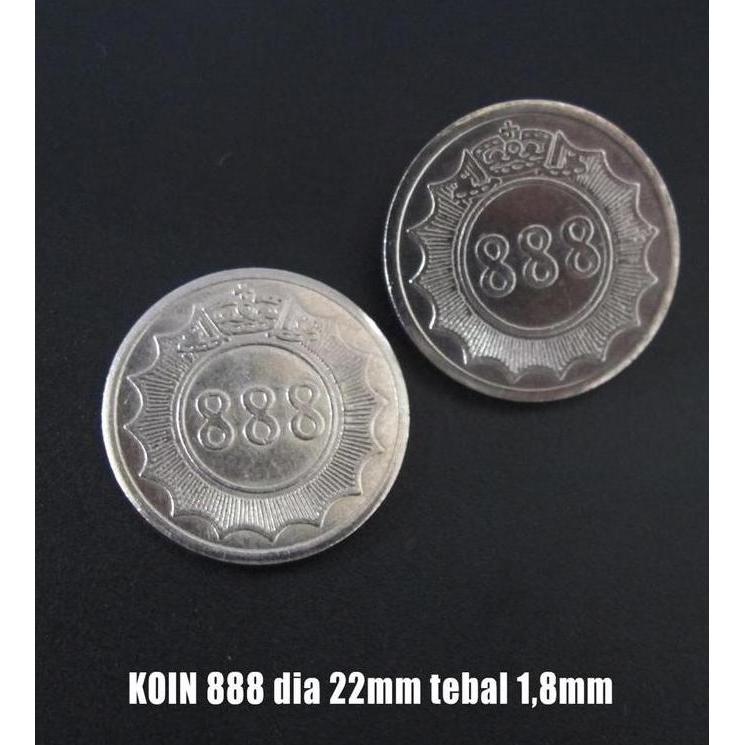 Promo Koin 888 Diameter 22mm 500pcs / Coin 888 Diskon