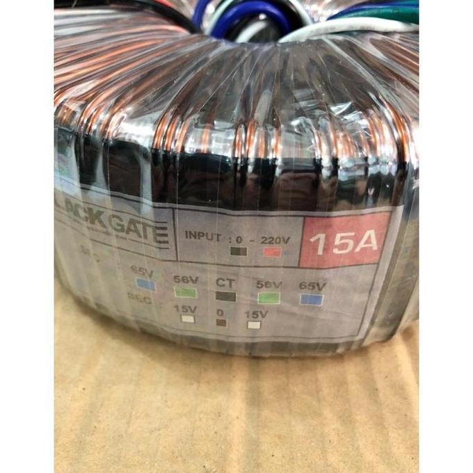 Trafo Toroidal Ackgate 15A-65V Ct -Travo Toroid 15A-Travo Donut Bell Trafo Ackgate 15A-56V Ct New St