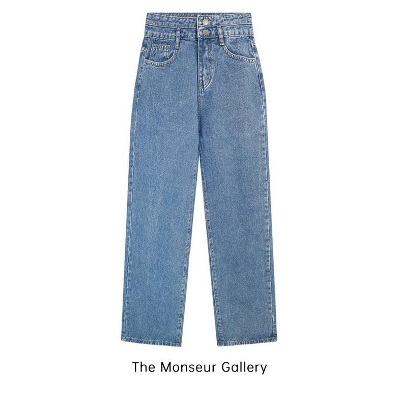 original [ obral cuci gudang ] the monseur gallery celana jeans wanita high waist loose
