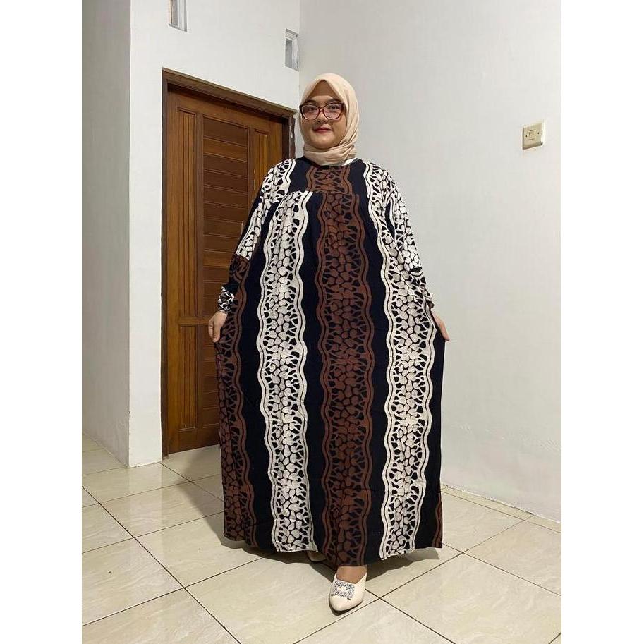 GAMIS KLOK JUMBO LD 140/145 PB 135 cantik  pekalongan Muslim Wanita Katun Lembut  Syari Dewasa Ready