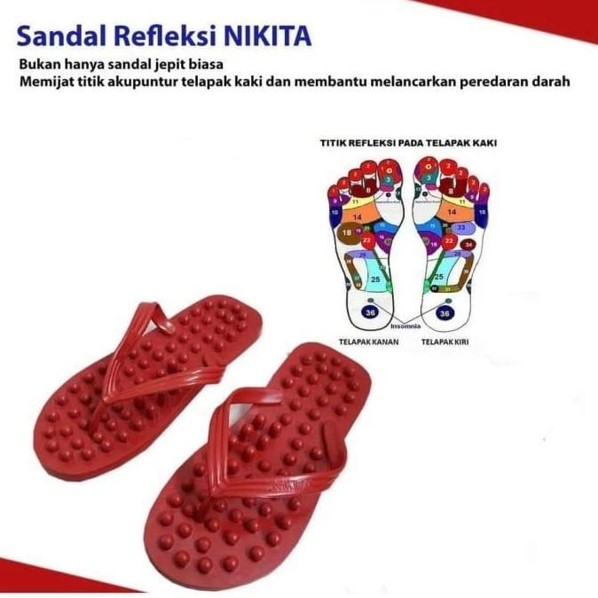DN7 >> Sandal Jepit Refleksi / Sandal Terapi Sandal jepit