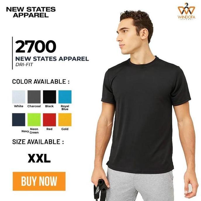 Kaos Polos New States Apparel Dri-Fit T-Shirt 2700