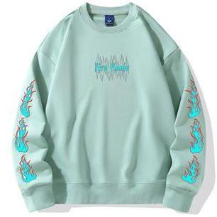 DR157 - sweater FLAME FIRE Sweater unisex Atasan Pria wanita OOTD kece