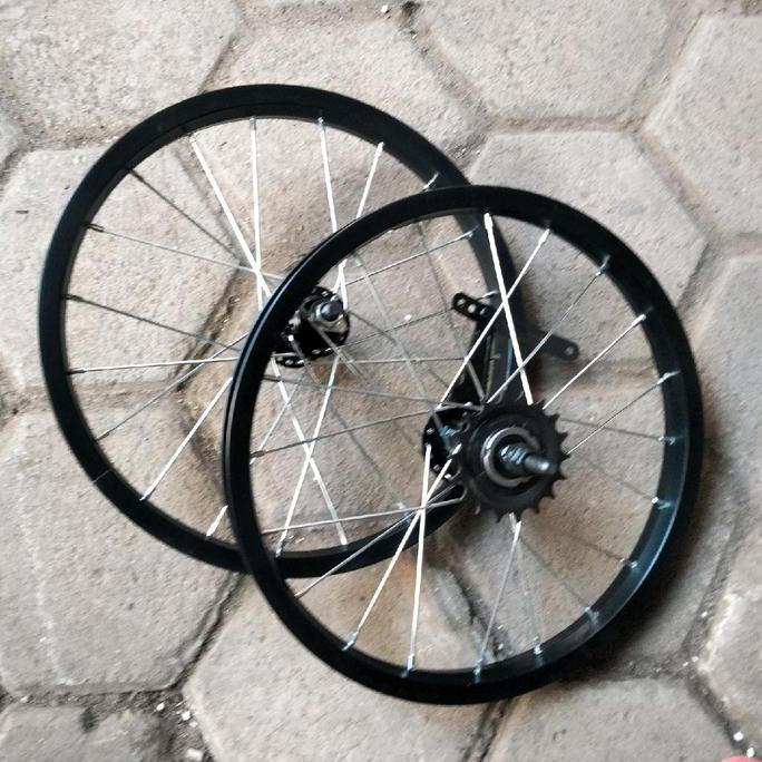 Set Velg Torpedo Rem Sepeda Alumunium torpedo Merk Pacific Ukuran 16 Inc Depan Belakang - Outdoor