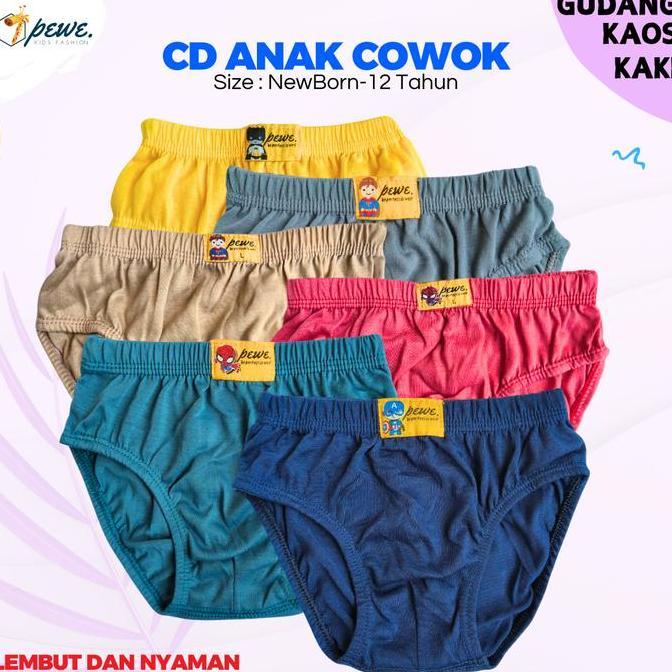 DR122 - 1 Lusin/ 6 PCS CD anak cowok - celana dalam anak laki laki - celana dalam anak laki - cangcu
