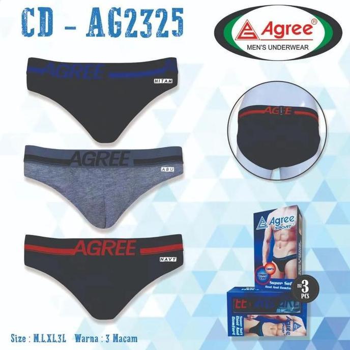 DF187 >> [3 PCS] CD Sport 2325 Pria Karet Boxer Dewasa, Celana Dalam Laki-laki Remaja Lembut Nyaman 